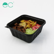 disposable wheat microwave bento lunch box plastic takeaway food storage containers set 5 compartment